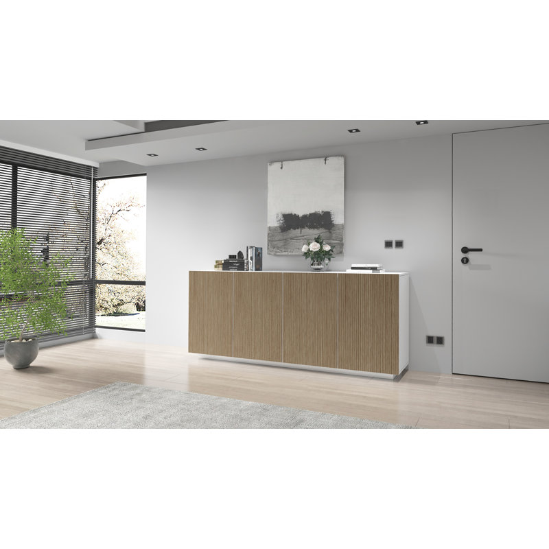 Allare 200cm Sideboard, Brown/White