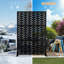 Écran d'intimité en métal - 3 panneaux, 4 pi x 6 pi, autoportant ou mural, intérieur et extérieur polyvalent-117498024