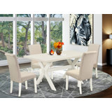 4 - Person Solid Wood Solid Wood Top Trestle Dining Set