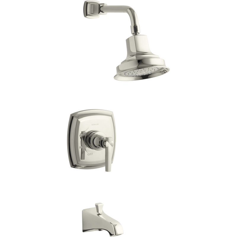 Margaux Tub and Shower Faucet, Lever, Vibrant Polished Nickel