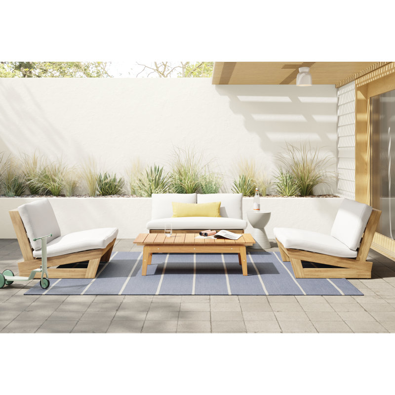 Louise 43" Wide Loveseat with Cushions | Stylish Comfort