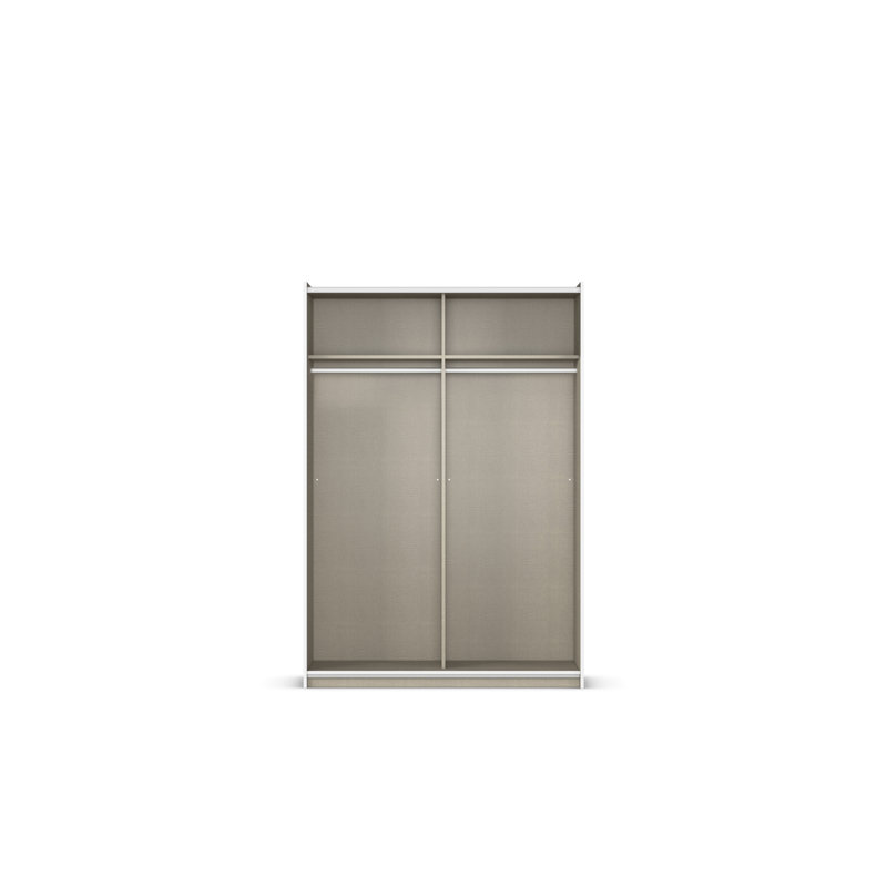 Sejo 2 Sliding Door Wardrobe W 131 cm, H 191 cm, Alpinwhite INCL. Delivery and Assembly