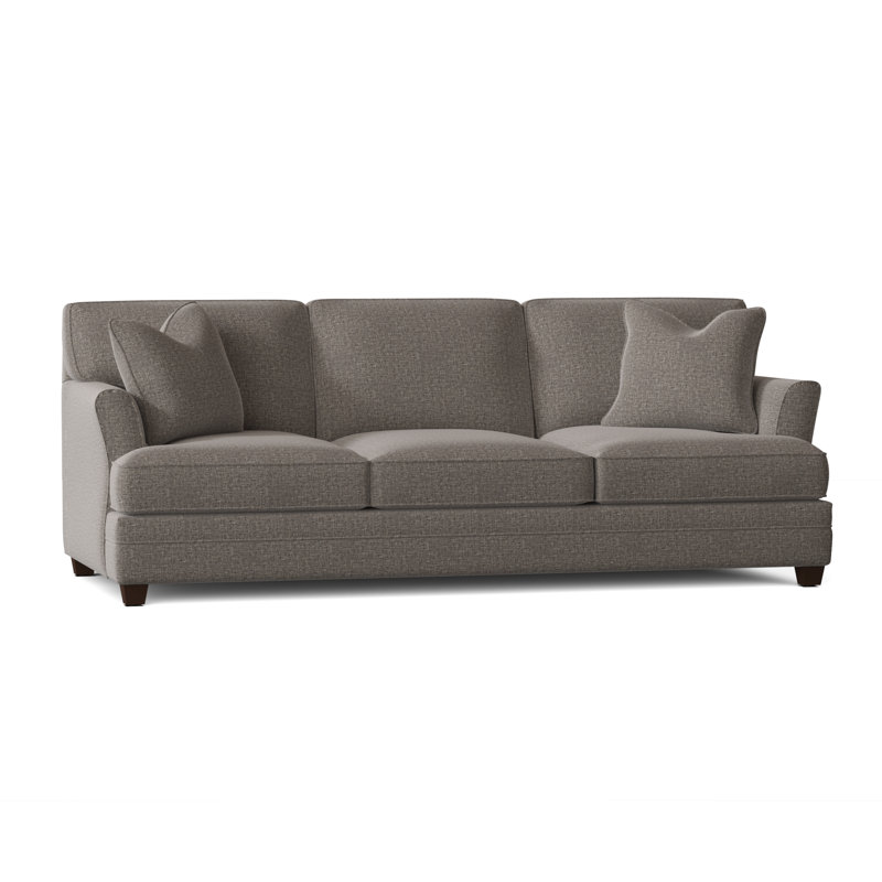 Harriss Upholstered 91'' Sofa, Drusky Charcoal Sustain® Basketweave