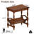Vintage End Table with Magazine Rack - Birch Veneer & Rubberwood Legs-695355971