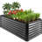 Rosonda Outdoor Metal Raised Planter Box-127370193-127370192