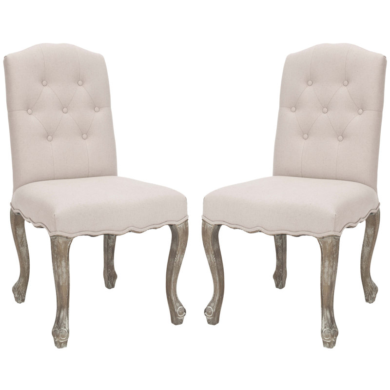 Chaise latérale de Labrieville, Taupe Linen