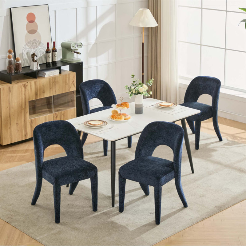 Chaises de salle à manger, Bleu très foncé