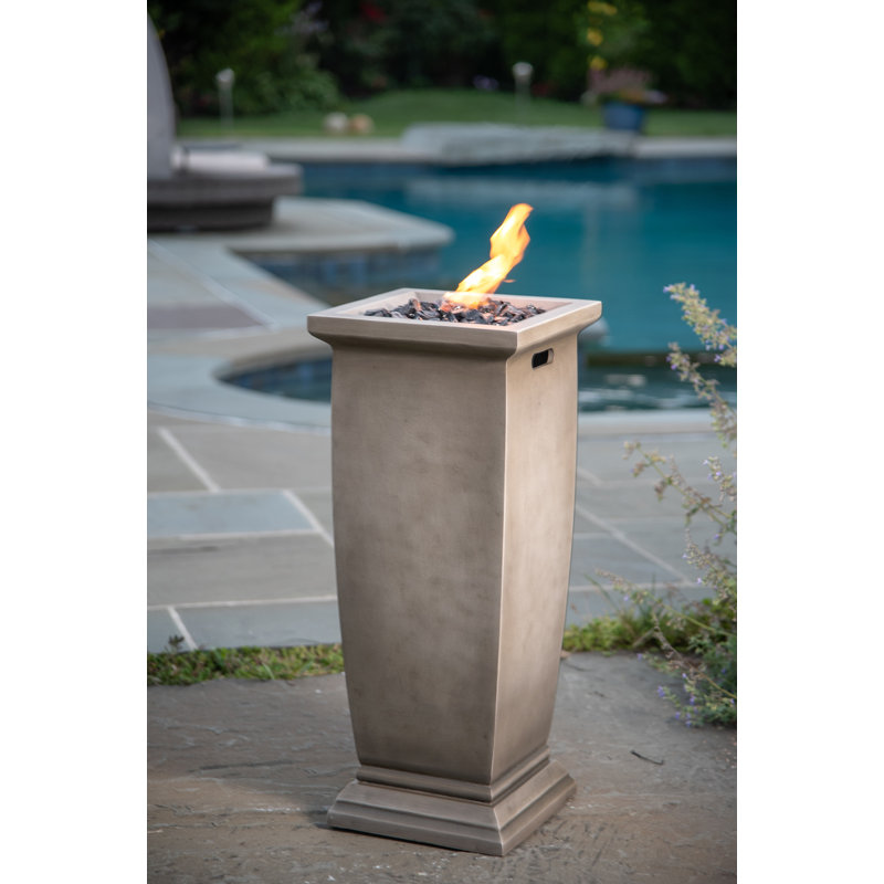 The Jenya by Endless Summer, 28" x 12" Outdoor LP Gas Fire Column