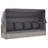 Patio Lounge Bed with Roof Mixed Poly Rattan-996434052-996434053