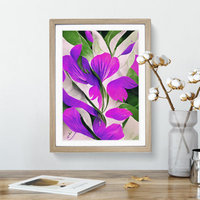 Beautiful Abstract Flowers No.1 - Single Picture Frame Print