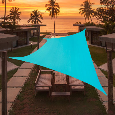 Voile d'ombrage rectangulaire personnalisable Artpuch 45,7 x 73,7 cm (18 x 29 pouces) pour piscine, jardin, pelouse ou abri d'auto, turquoise mélangé