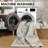 GLN Rugs Traditional Collection - Machine Washable Area Rug, Traditional Washable Rug, Non Slip Washable Rug, Low Pile Chenille Living Room Rug, Bedroom Rug, Kitchen Rug (Blue Floral Rug)-356277894