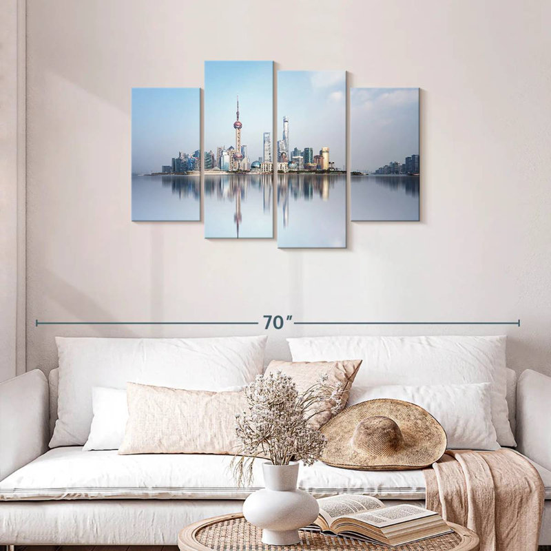 Keesha Shanghai City Skyline, 27" H x 43" W