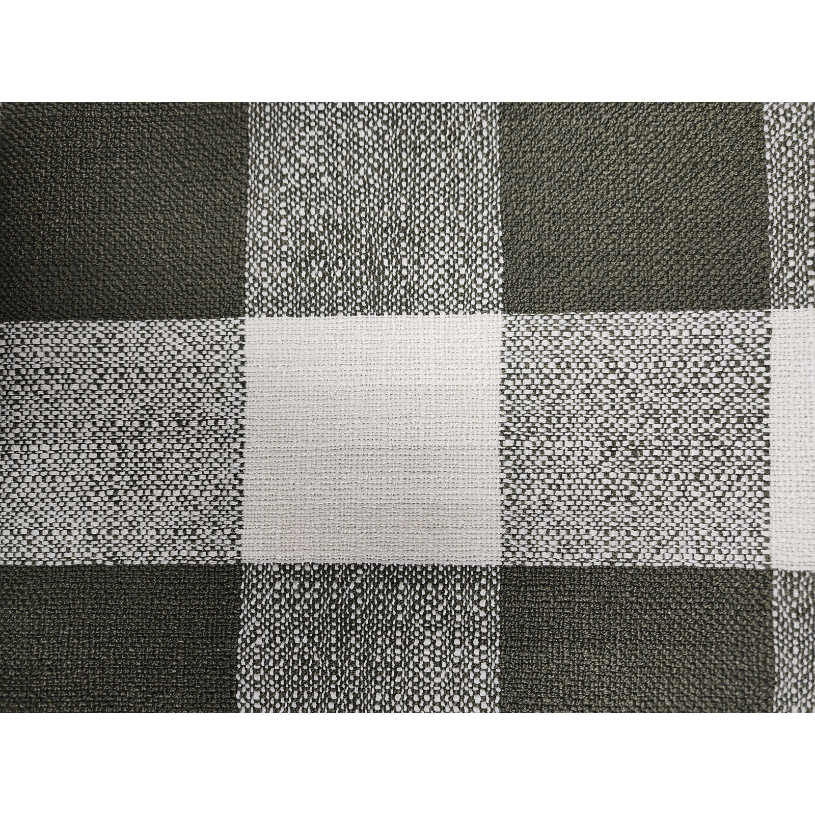 Throw Pillow, Green Checkered, Feather, Square 20"