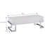 Table basse blanche brillante et chromée avec plateau relevable-1074943495