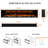 84“ Linear Electric Fireplace, Smart Control via Wi-Fi App& Remote, Realistic Flame with 5100BTU Heater, 86" Width Front-19861144
