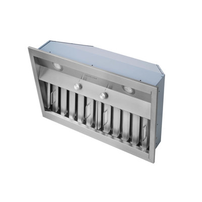 Hauslane 860 Cubic Feet Per Minute Convertible Insert Range Hood with Baffle Filter and Light Included
