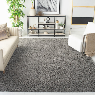 August Shag Performance Solid Color Rug