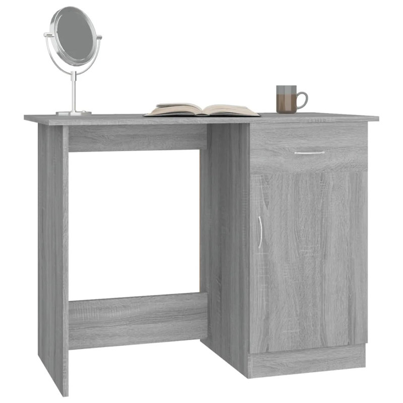 Table de travail vidaXL, Sonoma gris