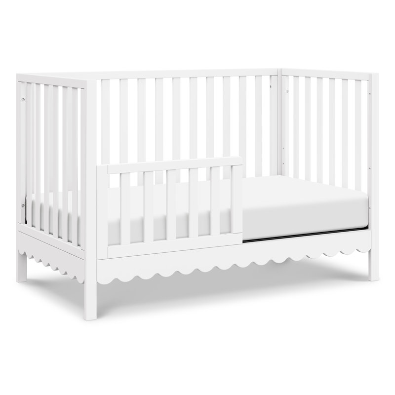 Sammy Scallop 4-in-1 Convertible Crib, White