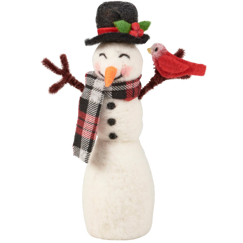  Bonhomme de neige et cardinal bestiole