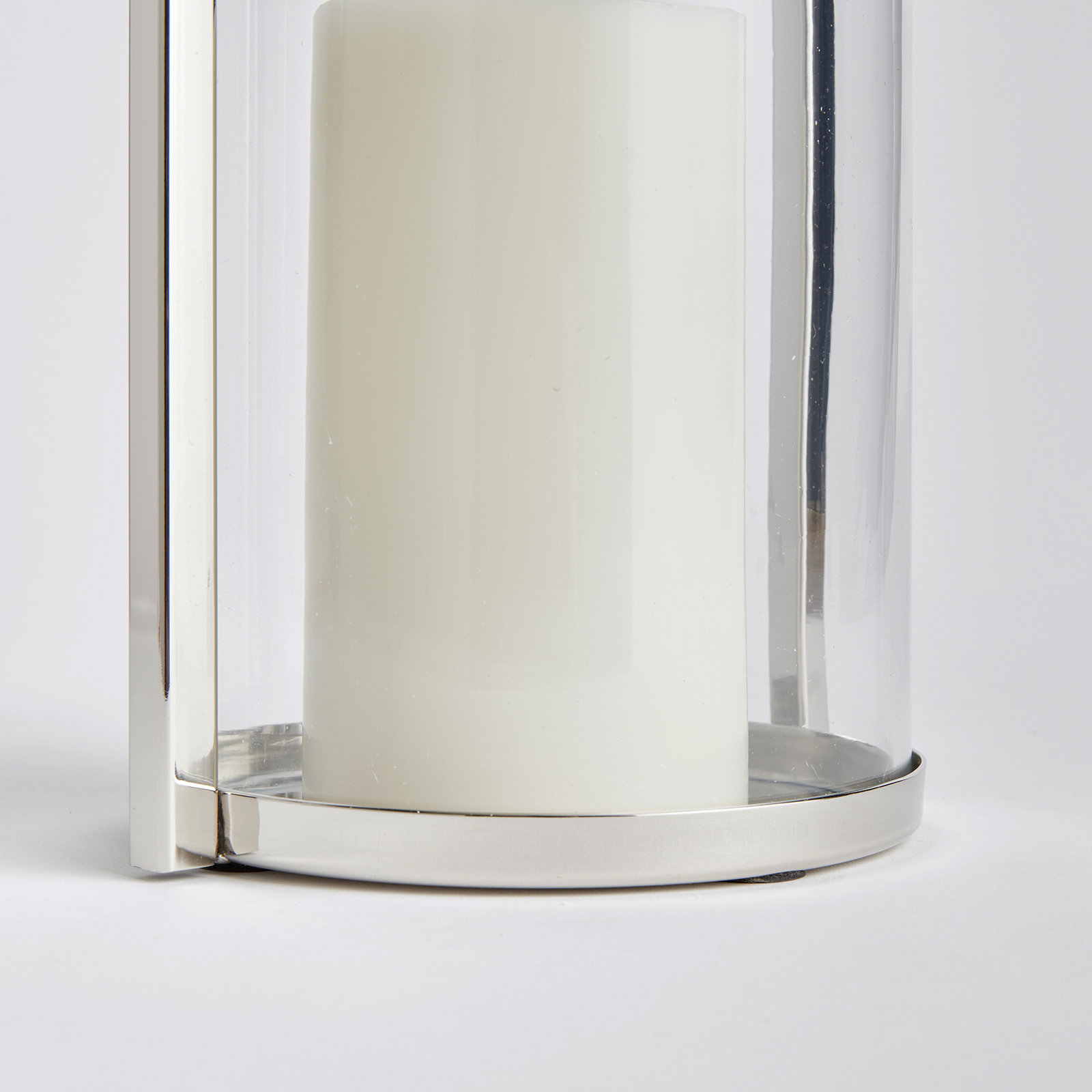 Glass Tabletop Hurricane, 16.75" H x 7.25" W x 6.25" D