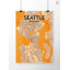Seattle City Map - No Frame Print-1231814045