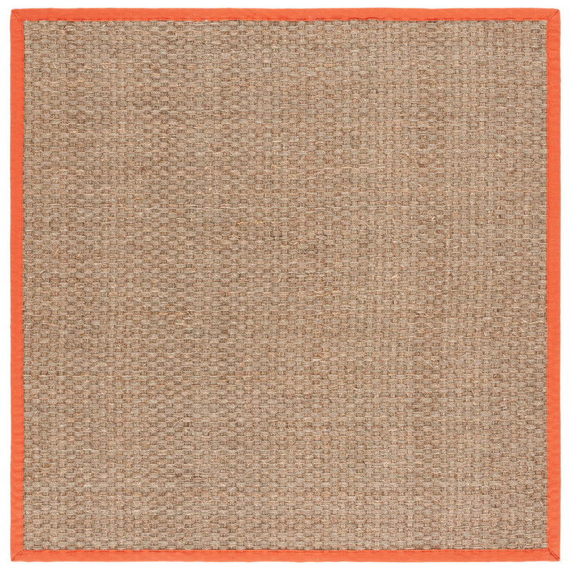 Morrisville Natural Fiber Seagrass Solid Color Rug, Square 6'