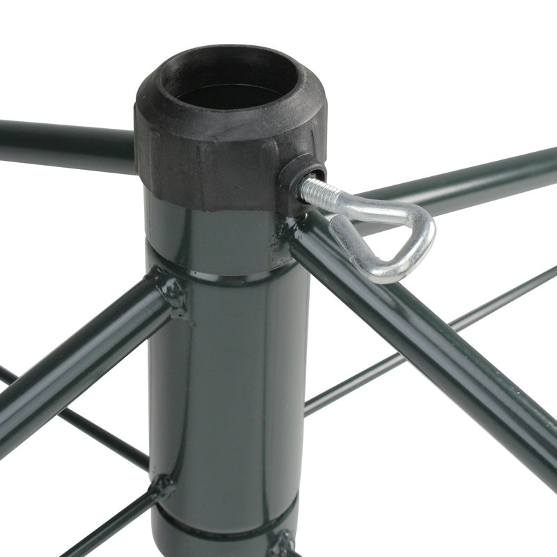 Support d'arbre de Noël pour arbres artificiels, H 7,5 po x l 22 po x P 22 po, Vert