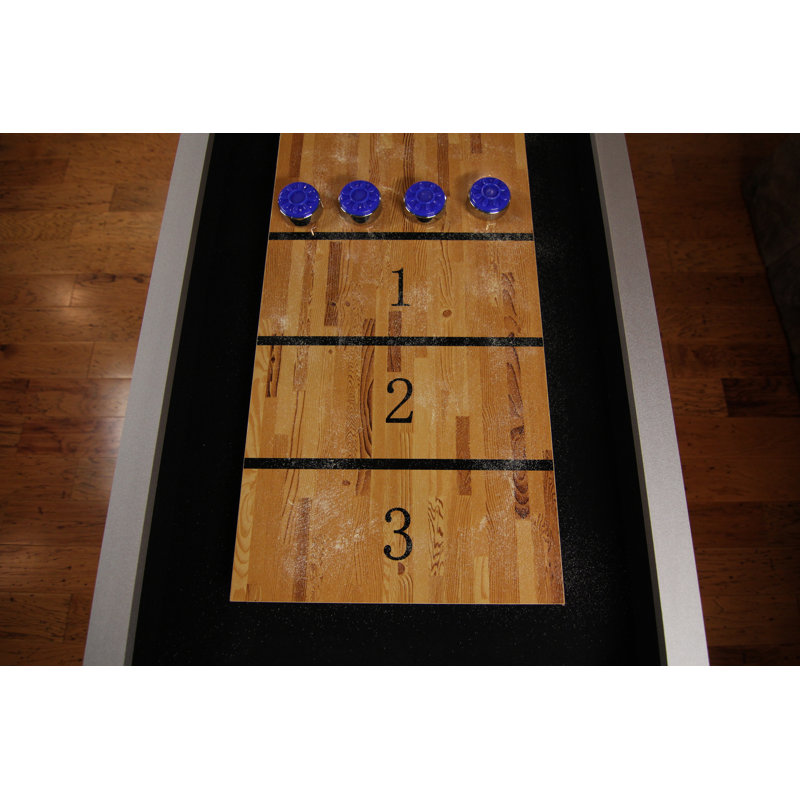 Atomic Platinum 9' Shuffleboard Table with Poly-Coated Surface