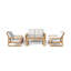 Capistrano Outdoor 5 - Piece Teak Conversation Set