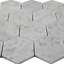 Carrara 3" x 3" Marble Honeycomb Mosaic Wall & Floor Tile