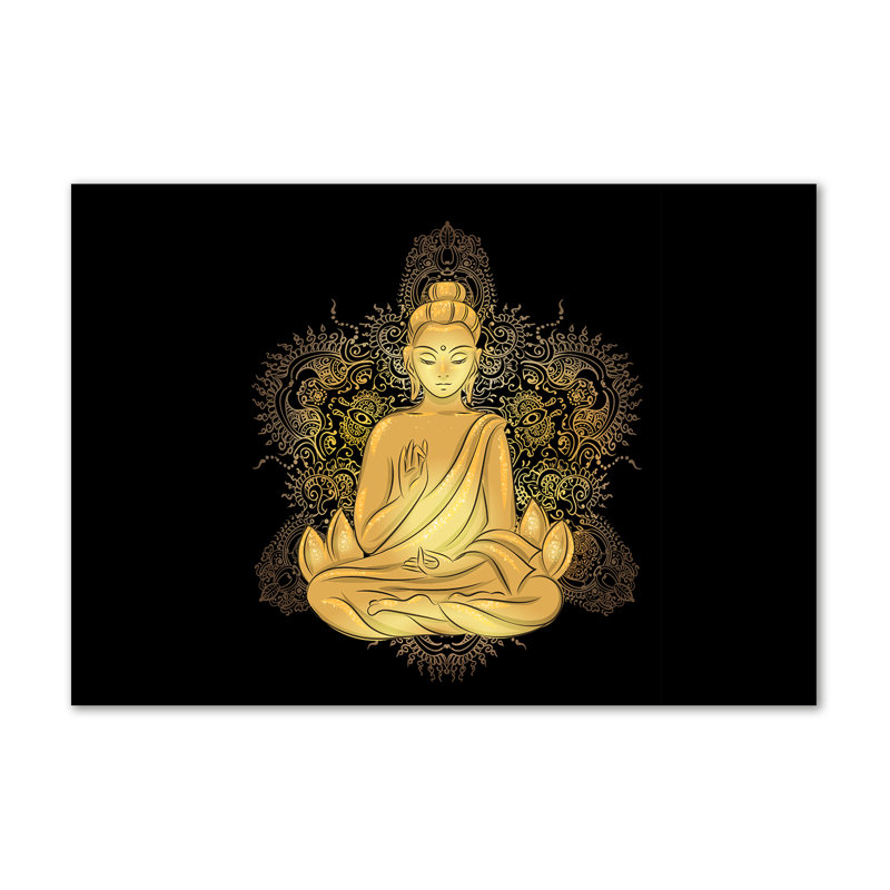Sitting Buddha - No Frame Print on Canvas