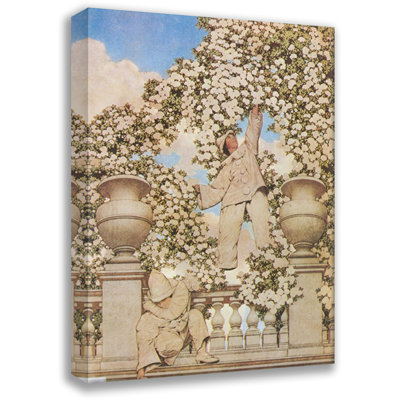 Panneau tendu par Maxfield Parrish