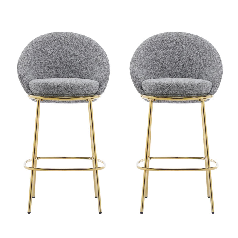 Ensemble de 2 tabourets de bar rembourrés Celano