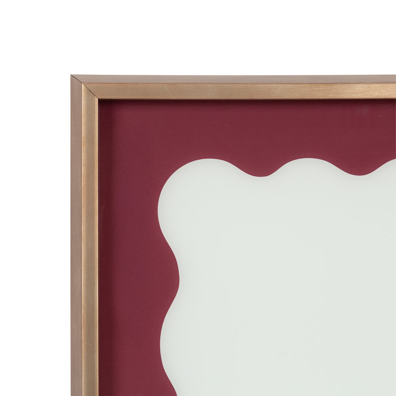 «Cordovan Red Wavy Border» par The Creative Bunch Studio