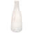 Metal Vase Aluminum Modern Sculptural Design For Home Office Bedroom Decor - 10" Ivory