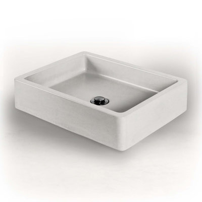 Newterra Handmade Rectangular Vessel Bathroom Sink