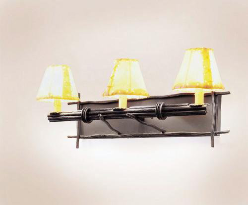 Cedriana 3 - Light Vanity Light, Black, Natural Rawhide