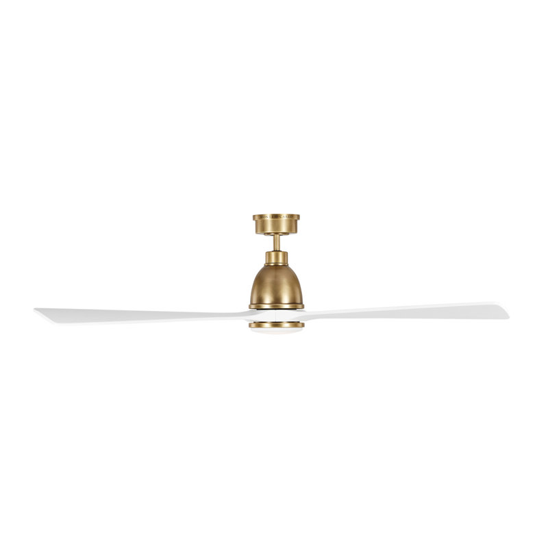 Smart LED Ceiling Fan, Hand Rubbed Gold