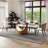 Modern Minimalist Oval Dining Table with Sintered Stone Tabletop & U-Shaped Leg for 6 to 8, Perfect for Kitchen and Living Room-1254452011-1254452010