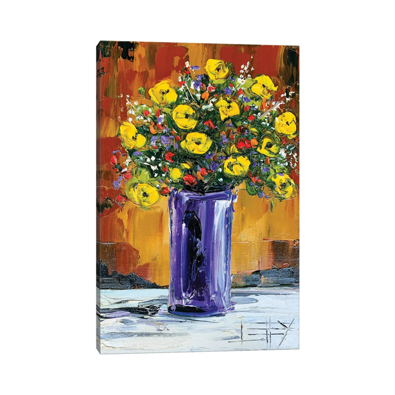 Spring Flowers by Lisa Elley - Wrapped Canvas Gallery-Wrapped Canvas Giclée, 66.04 cm H x 45.72 cm W x 3.175 cm D