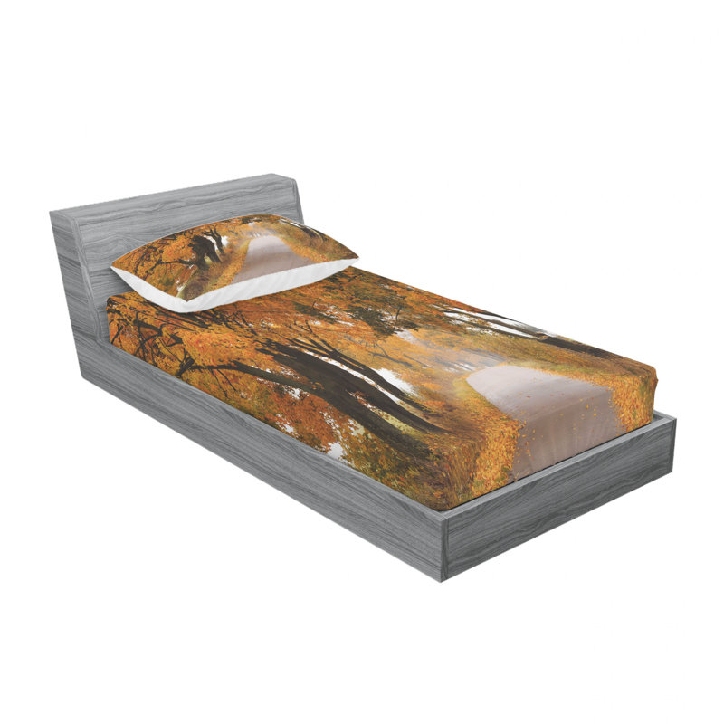 Ensemble de draps d'automne en Pologne, Ensemble de draps pour lit simple avec drap-housse