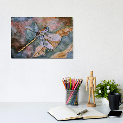 Dragonfly I 1 Piece Wrapped Canvas Wall Art