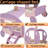 Princess Magical Crown Carriage-shaped Bed with Ladder-1712286100