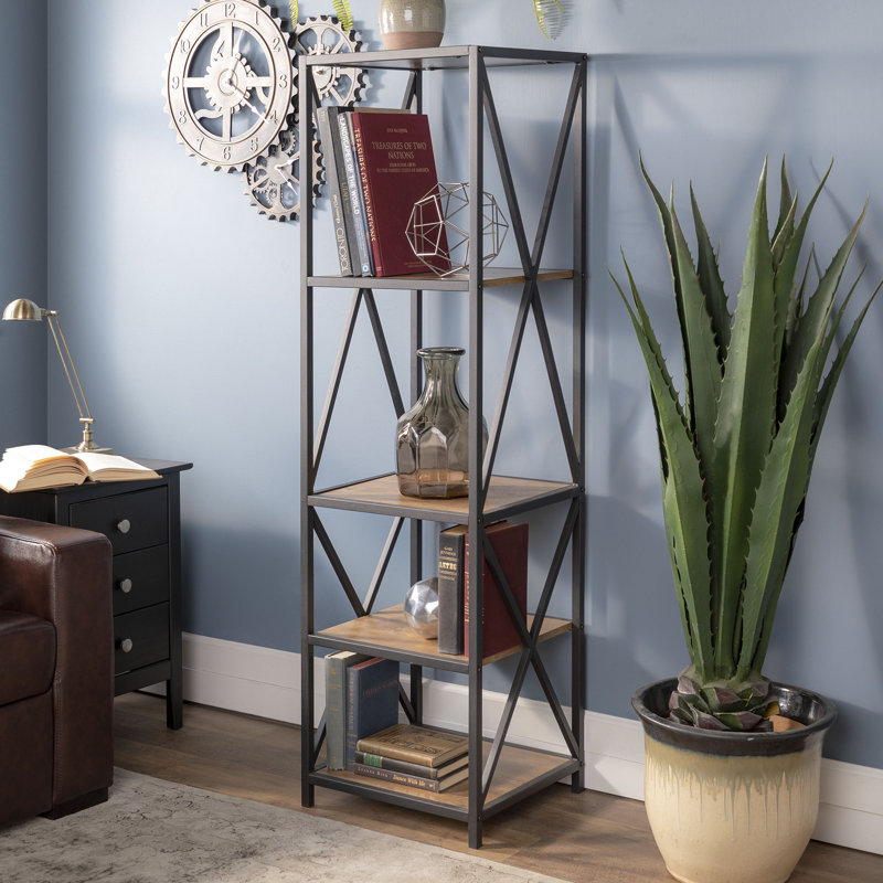 Eulas Etagere Bookcase, Barnwood