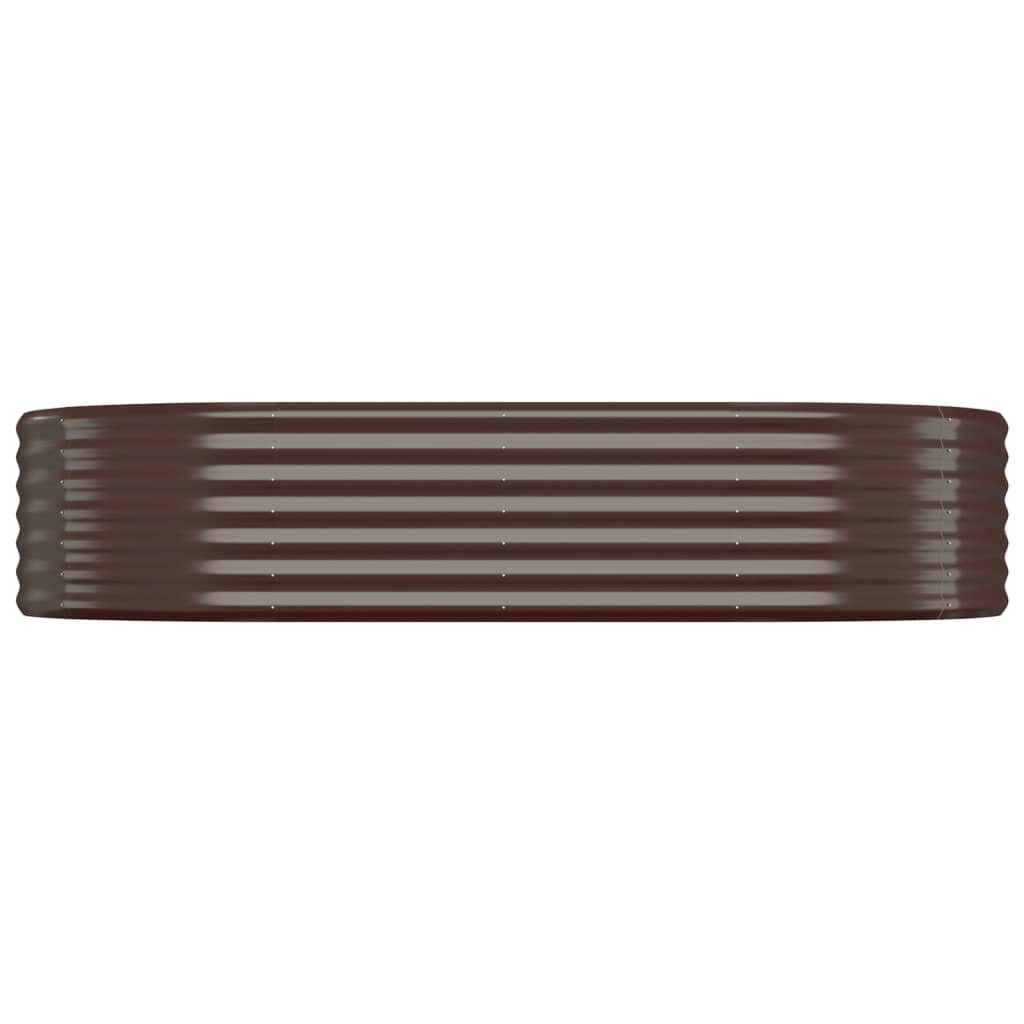 VIDAXL Raised Garden Bed - Galvanised Steel - Brown - 36 x 175 x 100cm - Image 2