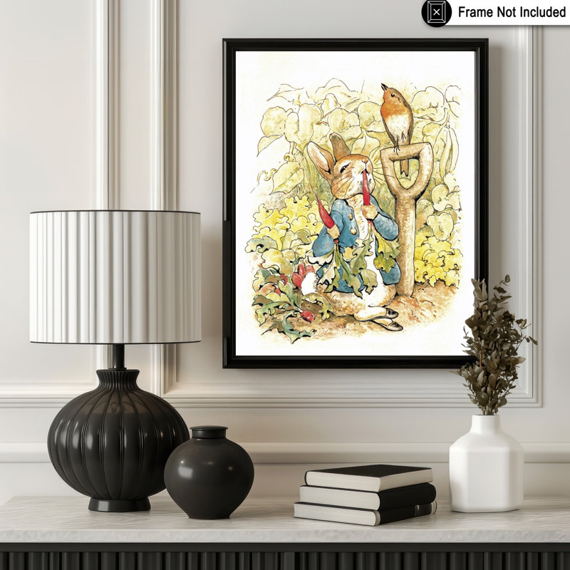 Peter Rabbit dans le jardin, Sans cadre, Affiche, H 11 po x l 14 po