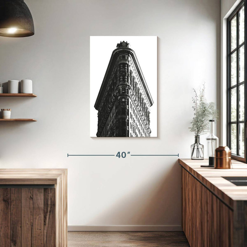 Lilie Flatiron Building Edges, 36" H x 24" W