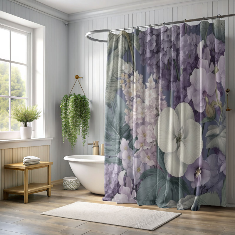 Rideau de douche Laia, H 74 po x l 71 po